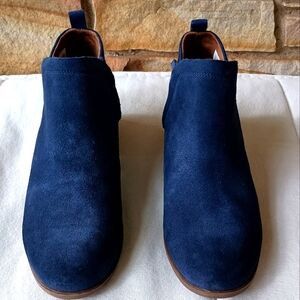 Toms Women's Blue Suede Shoes_8.5